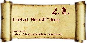 Liptai Mercédesz névjegykártya